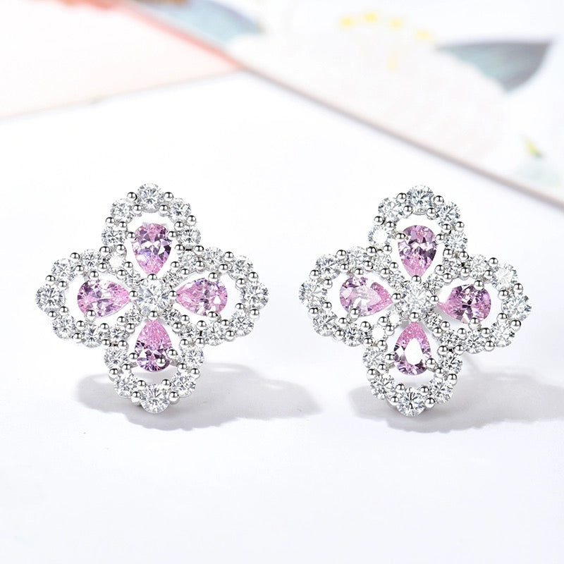 [Opulent Aurora]LOOP EARRINGS FULL MOTIF DIAMOND 16MM