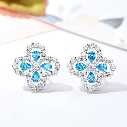 [Opulent Aurora]LOOP EARRINGS FULL MOTIF DIAMOND 16MM