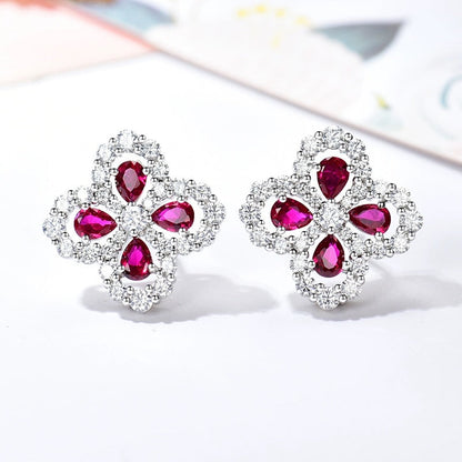 [Opulent Aurora]LOOP EARRINGS FULL MOTIF DIAMOND 16MM