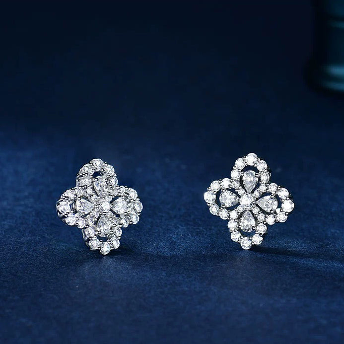 [Opulent Aurora]LOOP EARRINGS FULL MOTIF DIAMOND 16MM