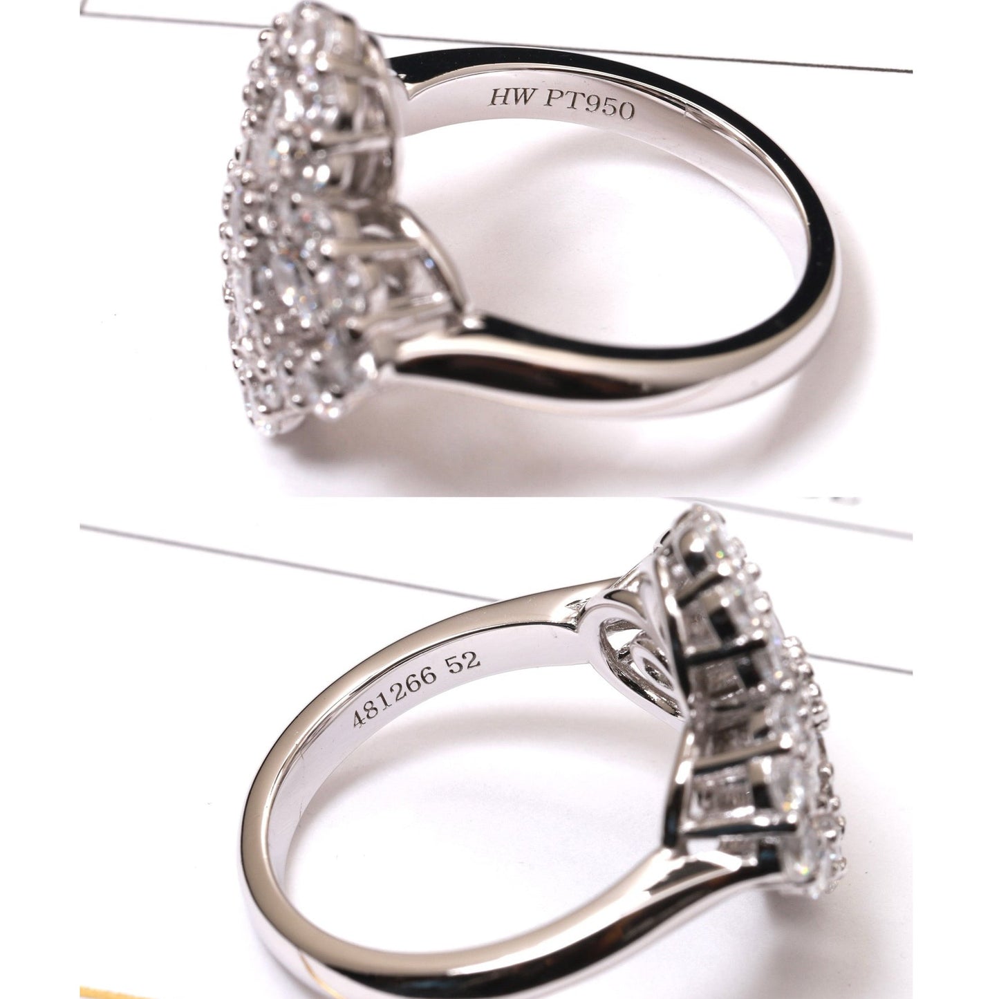 [Opulent Aurora]LOOP RING FULL MOTIF DIAMOND 16MM SILVE