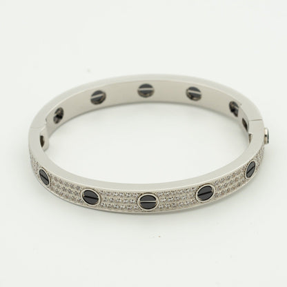 [Opulent Aurora]LOVE BRACELET 6.1MM DIAMOND-PAVED CERAMIC