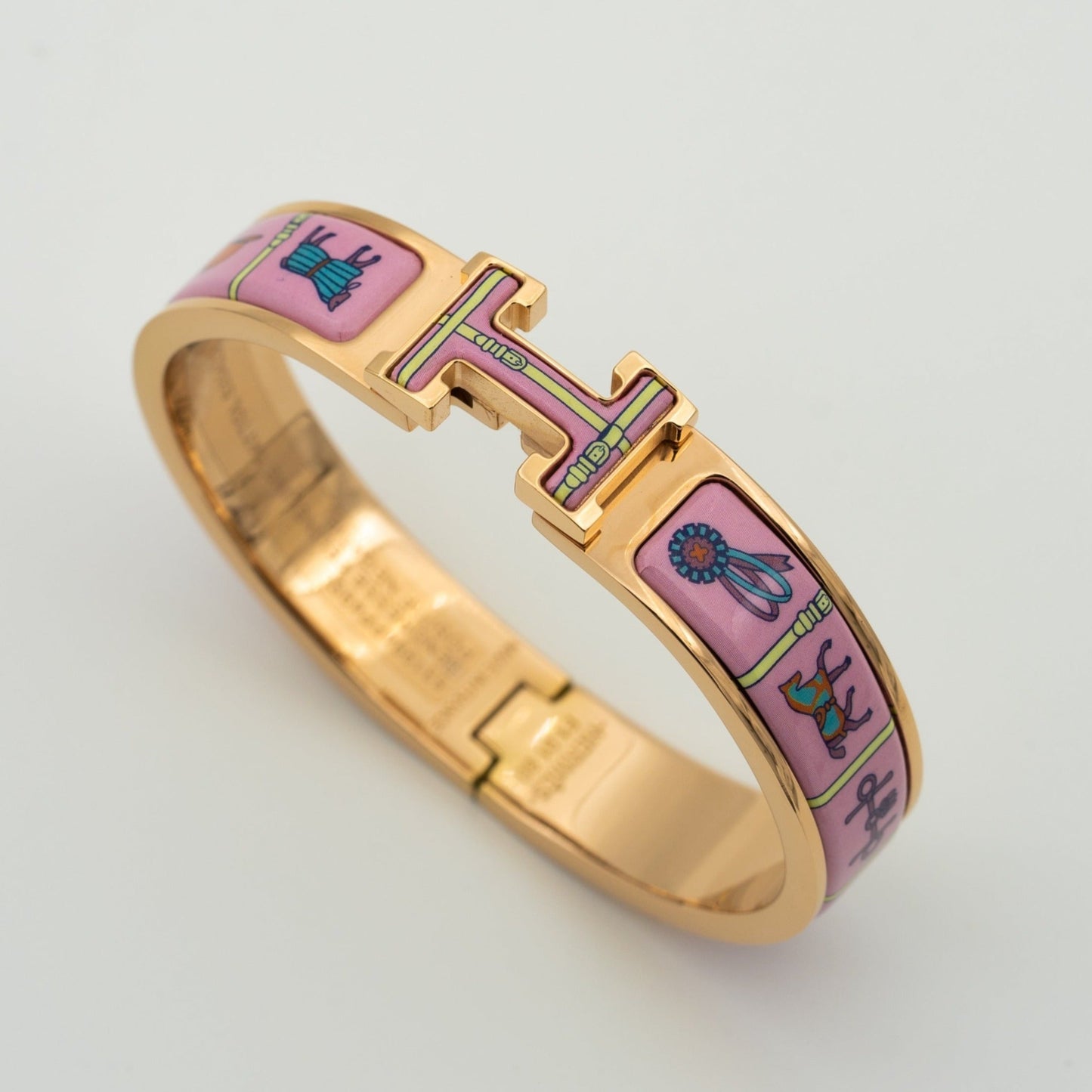 [Opulent Aurora]H PINK GOLD BRACELET PINK CERAMIC