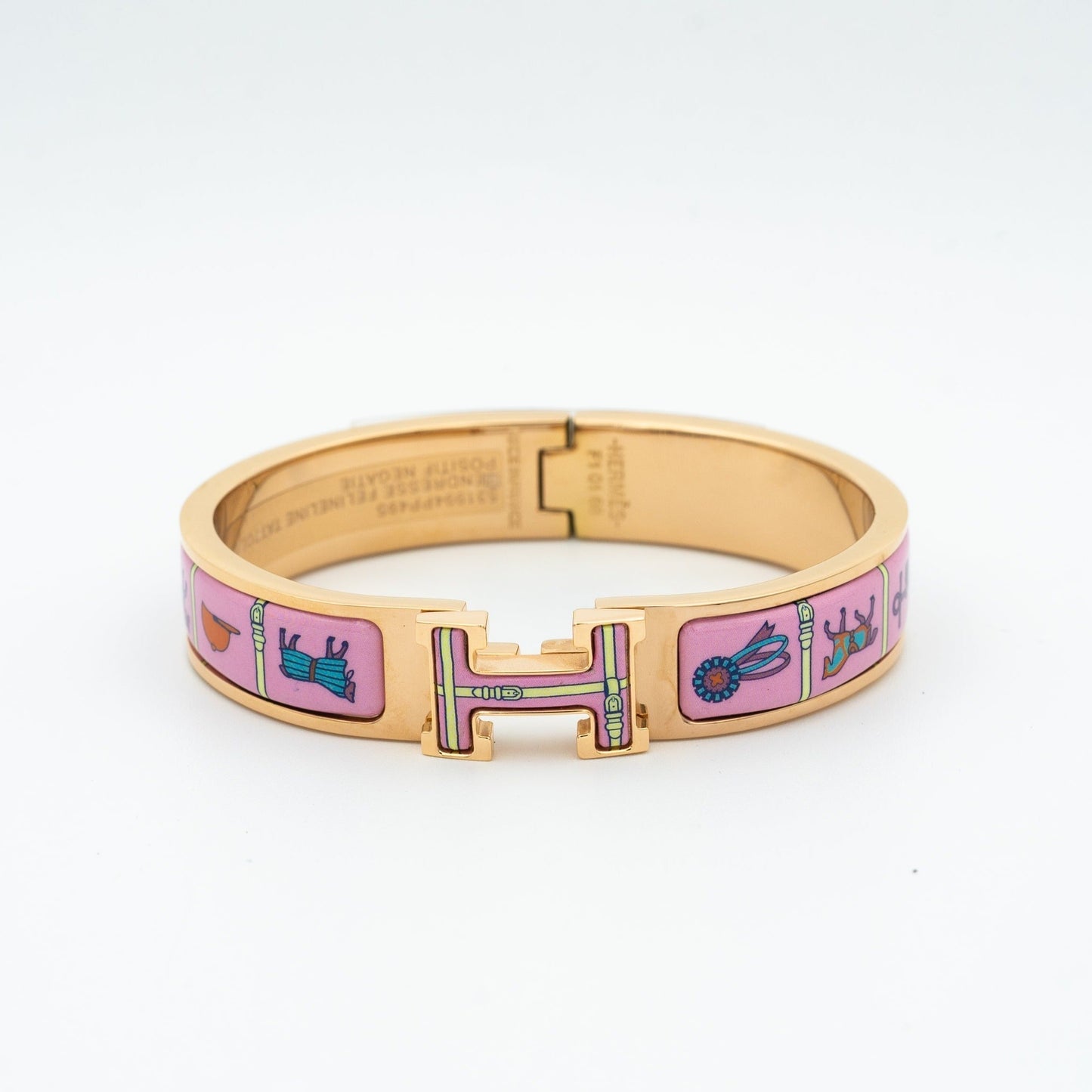 [Opulent Aurora]H PINK GOLD BRACELET PINK CERAMIC