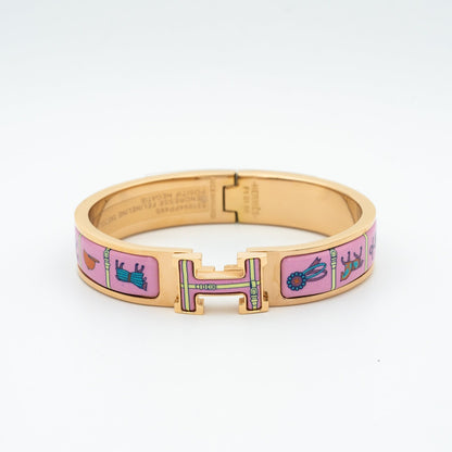 [Opulent Aurora]H PINK GOLD BRACELET PINK CERAMIC