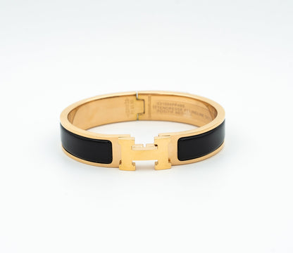 [Opulent Aurora]H BLACK BRACELET