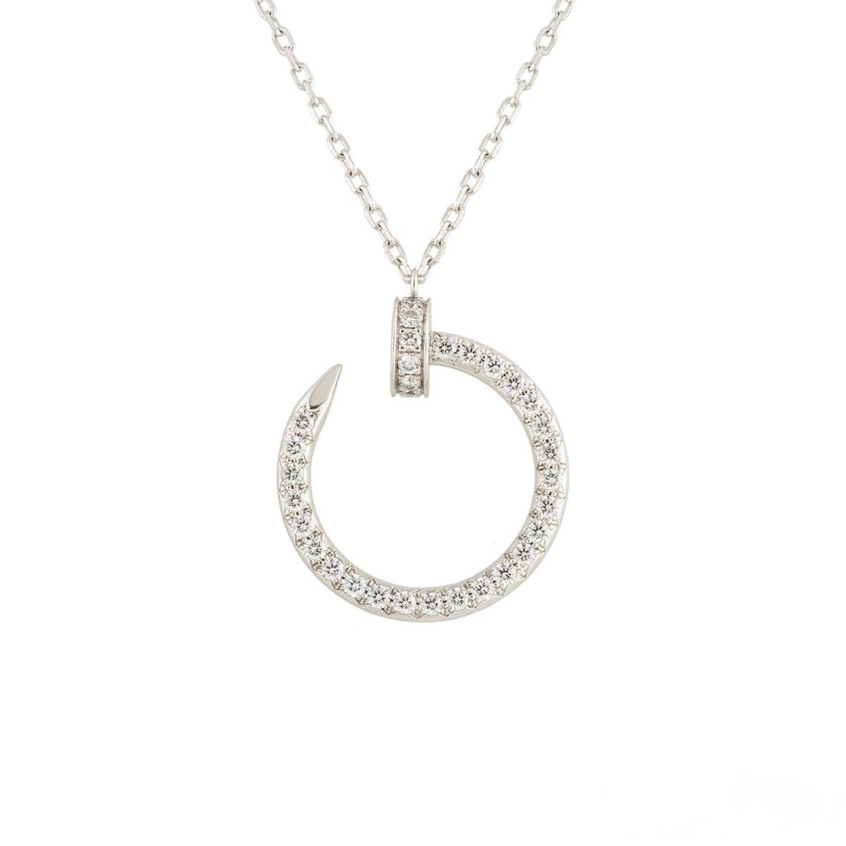 [Opulent Aurora]JUSTE NECKLACE SILVER DIAMONDS