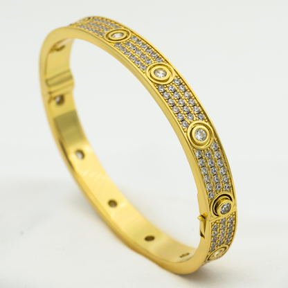 [Opulent Aurora]LOVE BRACELET 6.1MM DIAMOND-PAVED 10 BIG DIAMONDS