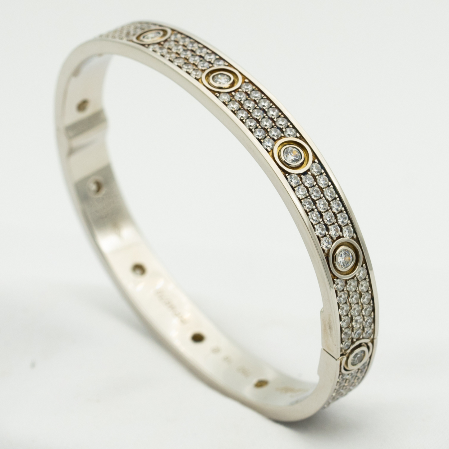 [Opulent Aurora]LOVE BRACELET 6.1MM DIAMOND-PAVED 10 BIG DIAMONDS