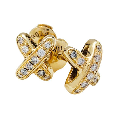 [Opulent Aurora]JEUX DE GOLD DIAMOND EARRINGS