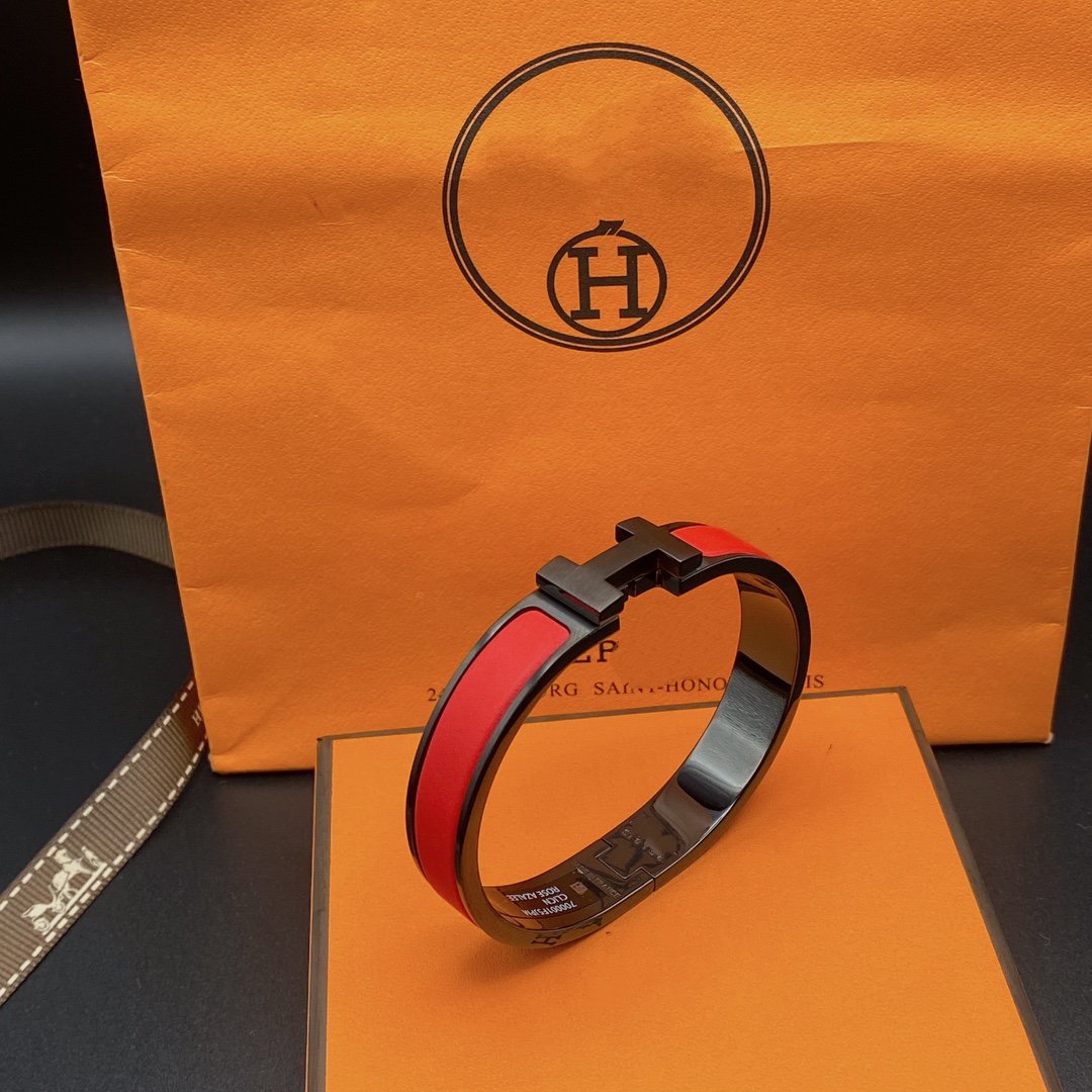 [Opulent Aurora]CLIC HM SO BLACK RED BRACELET