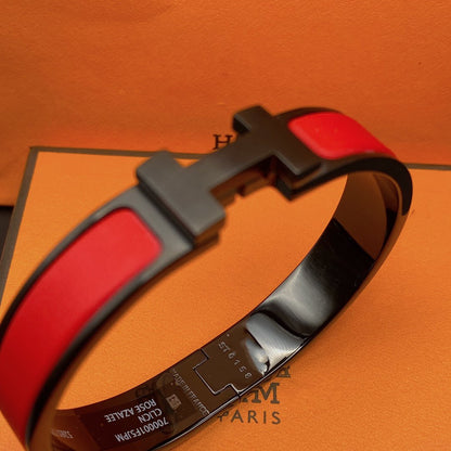 [Opulent Aurora]CLIC HM SO BLACK RED BRACELET