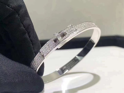 [Opulent Aurora]HM KELLY BRACELET IN SILVER AND FULL PAVE DIAMOND