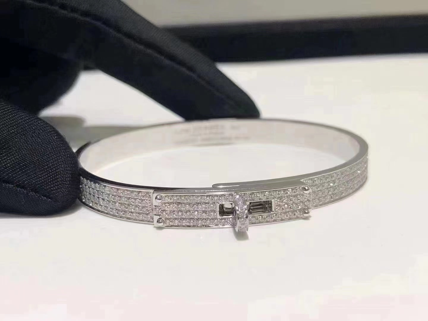 [Opulent Aurora]HM KELLY BRACELET IN SILVER AND FULL PAVE DIAMOND