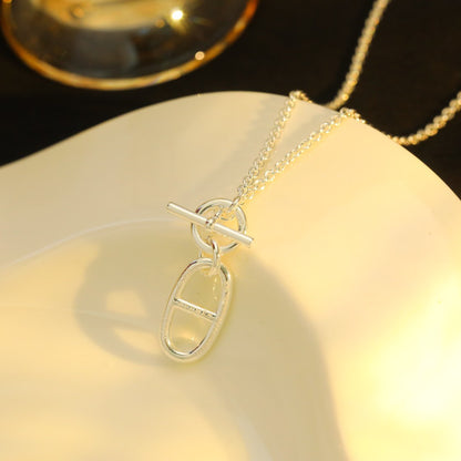 [Opulent Aurora]HM CHAINE D'ANCRE PENDANT NECKLACE STERLING SILVER