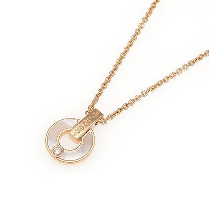 [Opulent Aurora]GARI NECKLACE PINK GOLD MOP