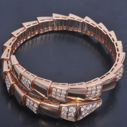 [Opulent Aurora]SERPENTI BRACELET PINK GOLD DIAMOND