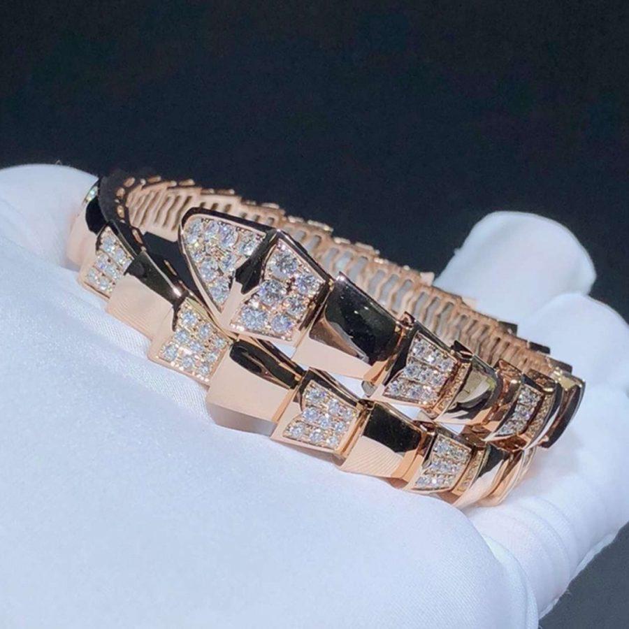 [Opulent Aurora]SERPENTI BRACELET PINK GOLD DIAMOND