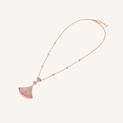 [Opulent Aurora]DREAM NECKLACK DIAMOND PINK GOLD