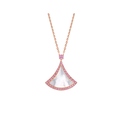 [Opulent Aurora]DREAM NECKLACE MOP DIAMOND PINK