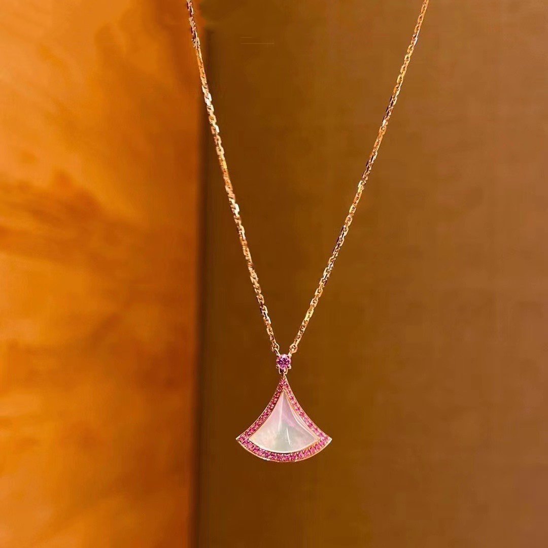 [Opulent Aurora]DREAM NECKLACE MOP DIAMOND PINK