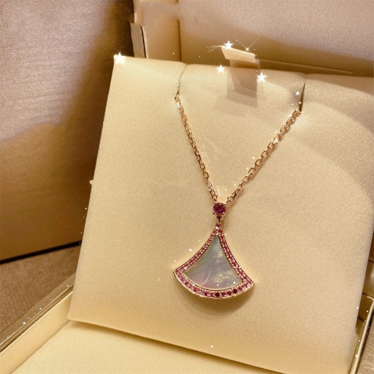 [Opulent Aurora]DREAM NECKLACE MOP DIAMOND PINK