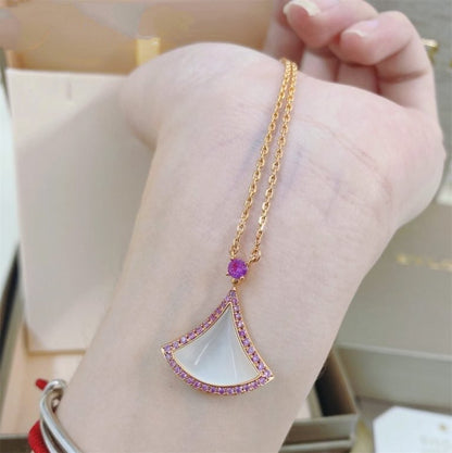 [Opulent Aurora]DREAM NECKLACE MOP DIAMOND PINK