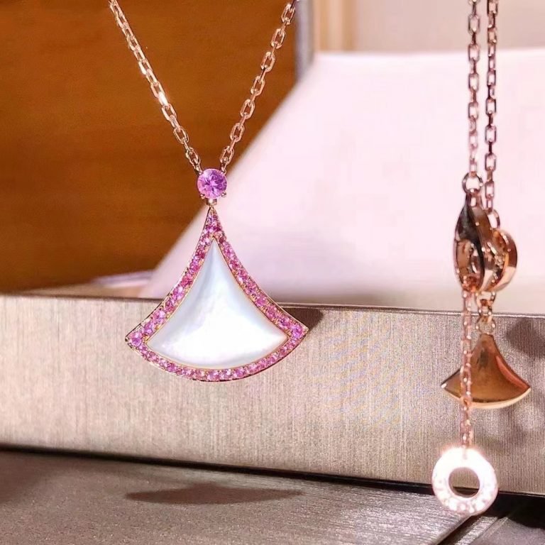 [Opulent Aurora]DREAM NECKLACE MOP DIAMOND PINK