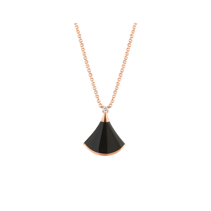 [Opulent Aurora]DREAM NECKLACE ONYX 1 DIAMOND