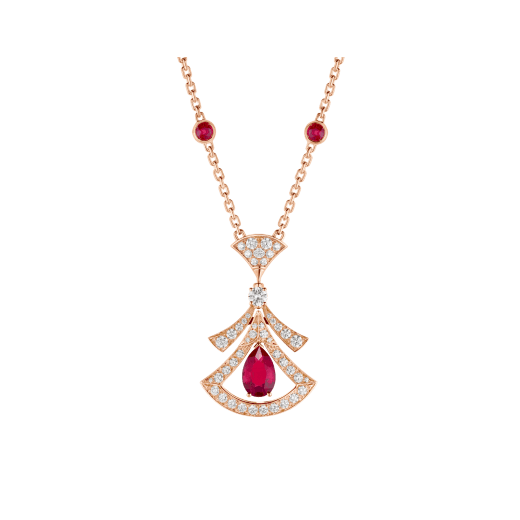 [Opulent Aurora]DREAM NECKLACE CARNELIAN DIAMOND PINK GOLD