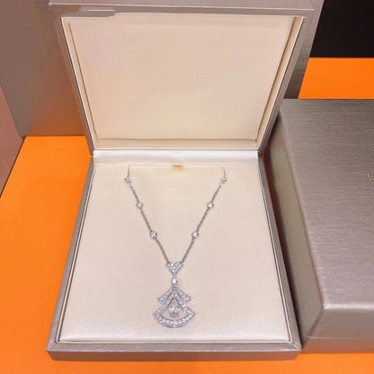 [Opulent Aurora]DREAM NECKLACE WHITE DIAMOND SILVER