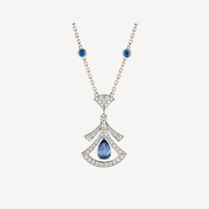 [Opulent Aurora]DREAM NECKLACE AGATE DIAMOND SILVER