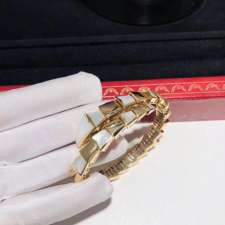 [Opulent Aurora]SERPENTI BRACELET MOP GOLD