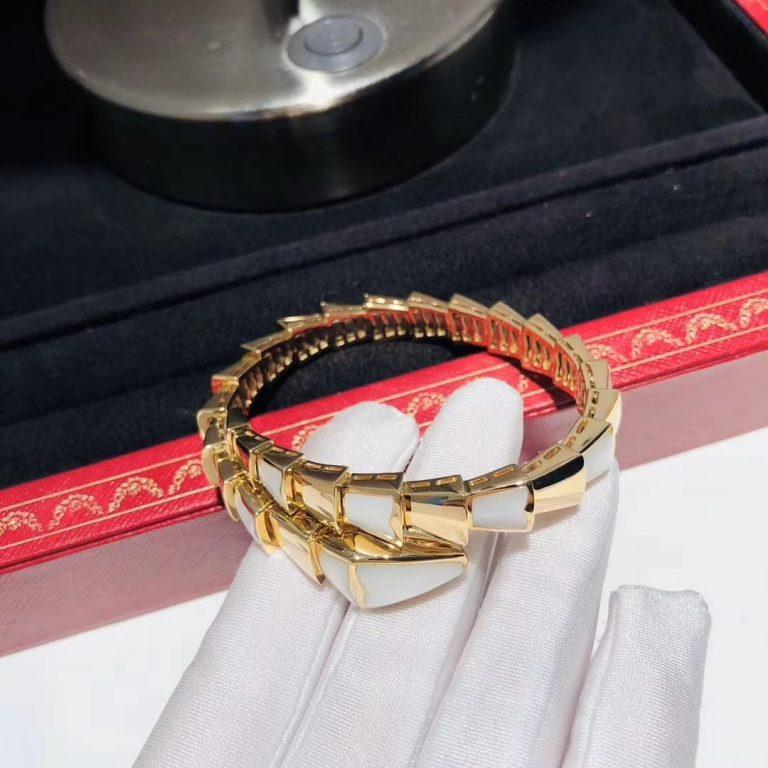 [Opulent Aurora]SERPENTI BRACELET MOP GOLD