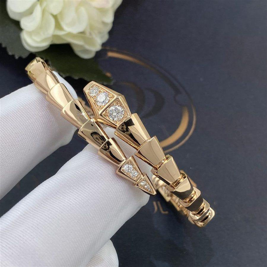 [Opulent Aurora]SERPENTI BRACELET DIAMONDS PINK GOLD