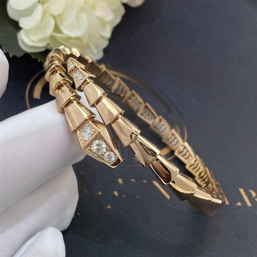 [Opulent Aurora]SERPENTI BRACELET DIAMONDS PINK GOLD