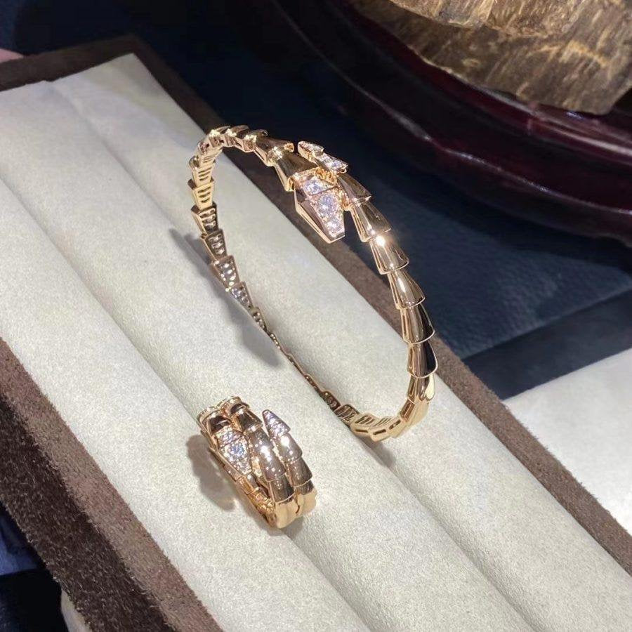 [Opulent Aurora]SERPENTI BRACELET DIAMONDS PINK GOLD