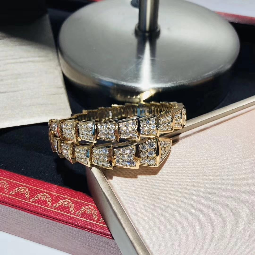 [Opulent Aurora]SERPENTI BRACELET 8MM GOLD DIAMOND