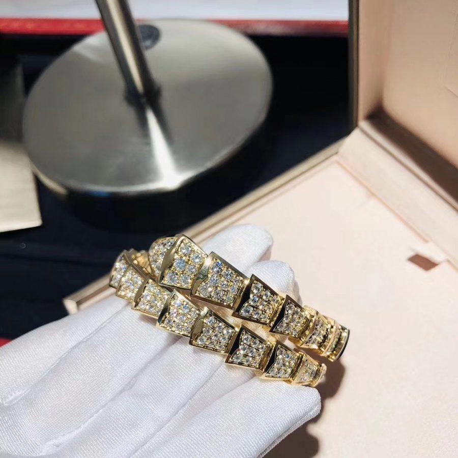 [Opulent Aurora]SERPENTI BRACELET 8MM GOLD DIAMOND