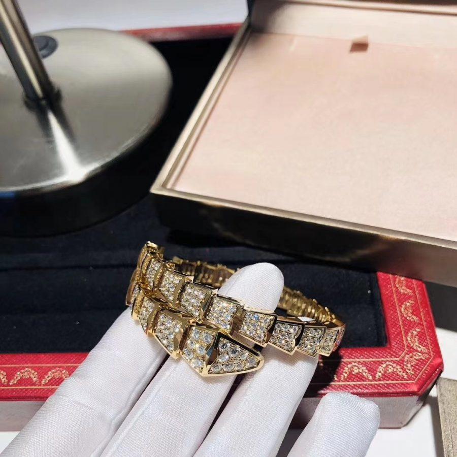 [Opulent Aurora]SERPENTI BRACELET 8MM GOLD DIAMOND