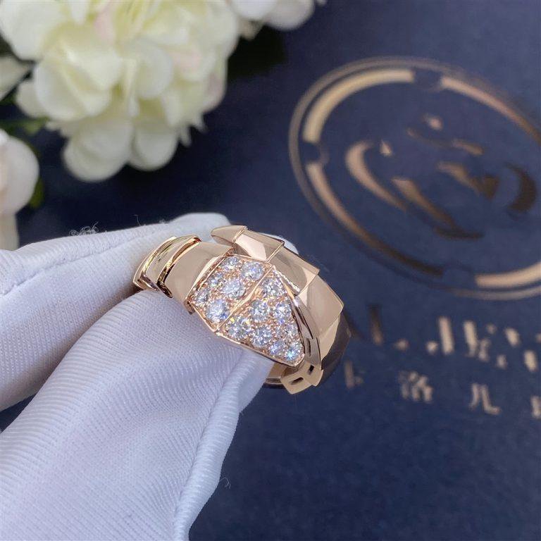 [Opulent Aurora]SERPENTI RING PINK GOLD DIAMOND