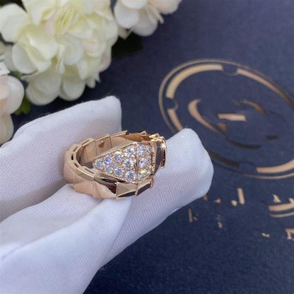 [Opulent Aurora]SERPENTI RING PINK GOLD DIAMOND