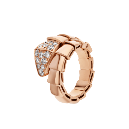 [Opulent Aurora]SERPENTI RING PINK GOLD DIAMOND