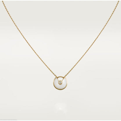 [Opulent Aurora]AMULETTE ROSE GOLD MOP NECKLACE