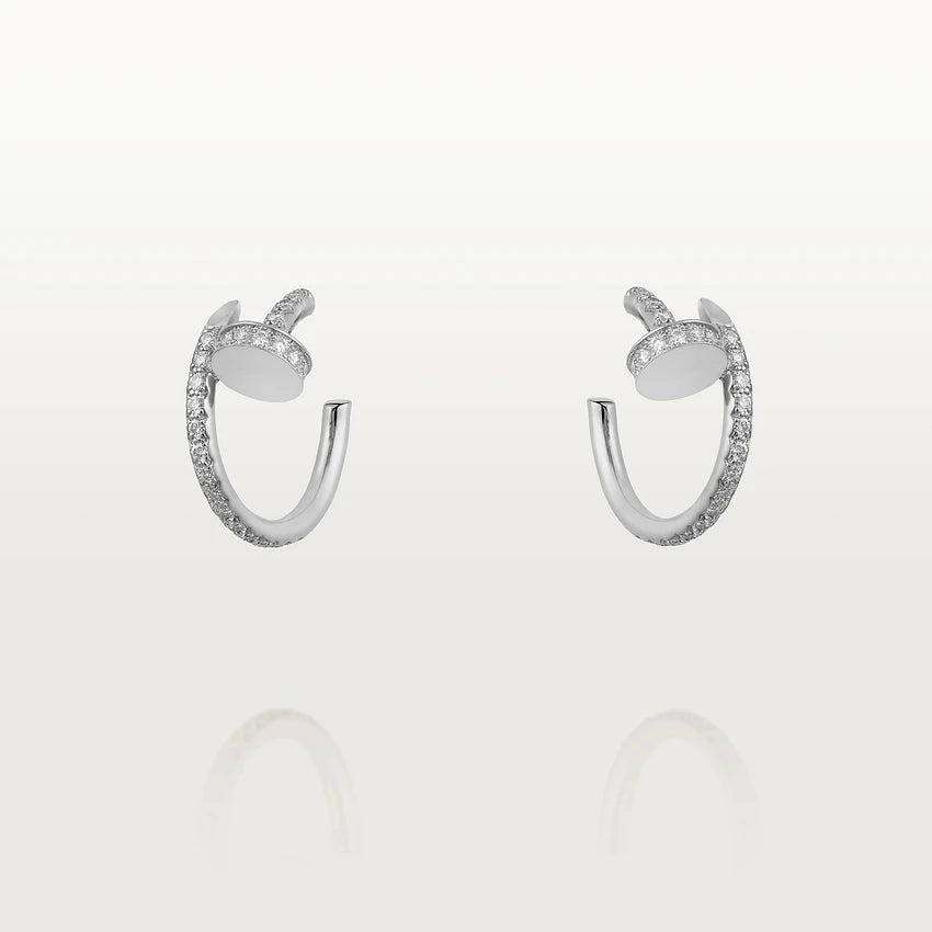 [Opulent Aurora]JUSTE EARRINGS 12.75MM SILVER DIAMOND