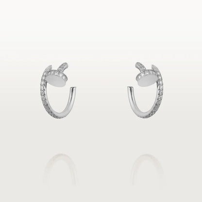 [Opulent Aurora]JUSTE EARRINGS 12.75MM SILVER DIAMOND