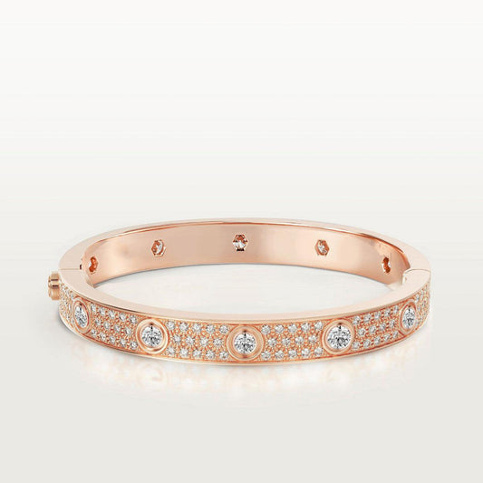 [Opulent Aurora]LOVE BRACELET 6.1MM DIAMOND-PAVED 10 BIG DIAMONDS