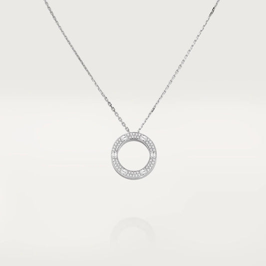 [Opulent Aurora]LOVE NECKLACE ADJUSTABLE SILVER