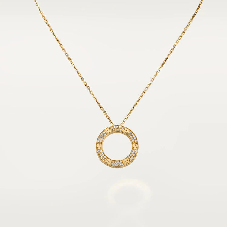 [Opulent Aurora]LOVE NECKLACE ADJUSTABLE ROSE GOLD