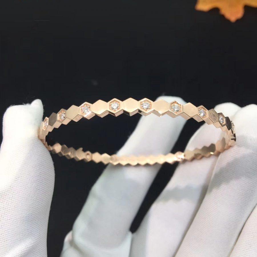 [Opulent Aurora]BEE LOVE PINK GOLD DIAMOND BRACELET